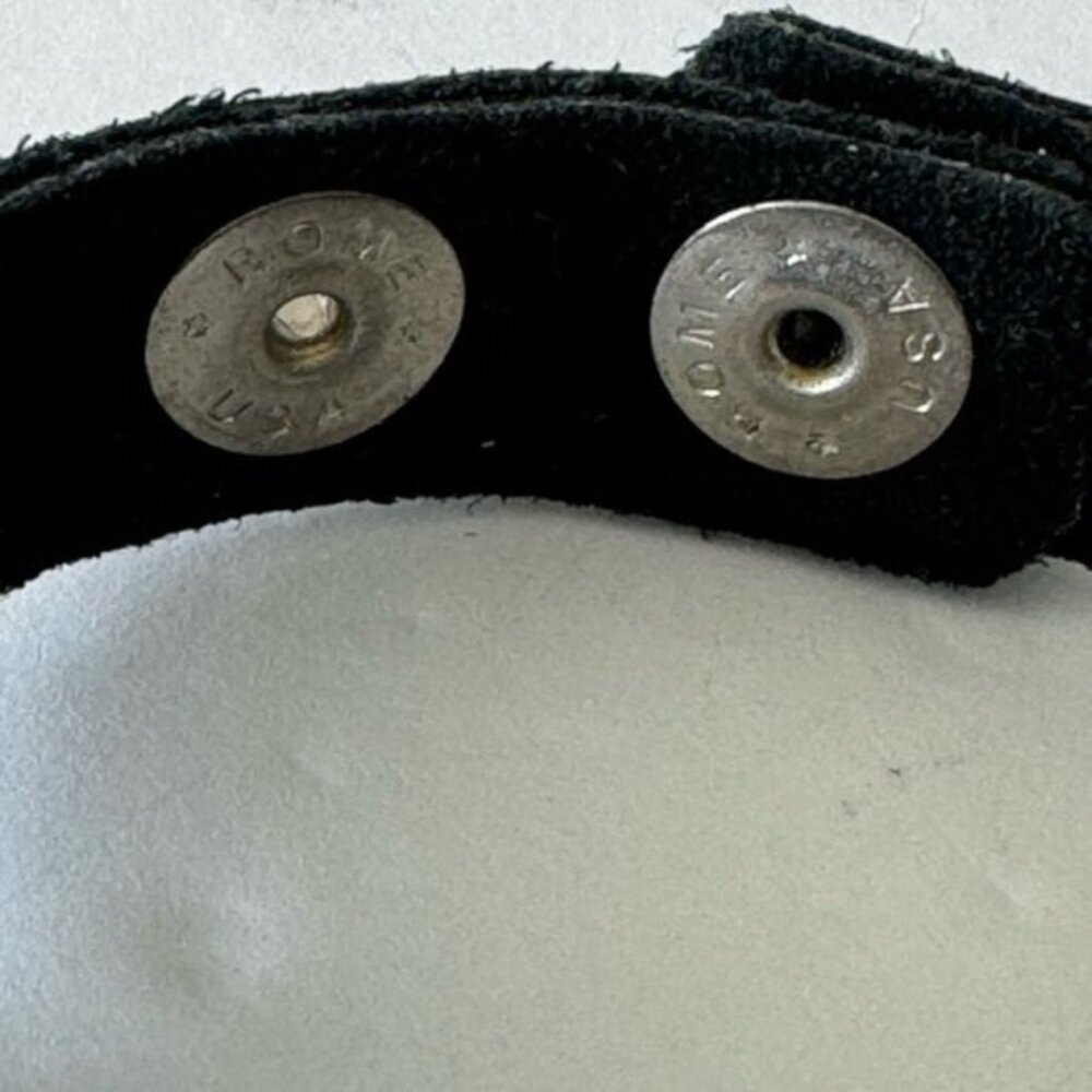 LEATHERROCK Bracelet LR Leather Genuine Leather W Faux Pearl Embellishment Black - Picture 12 of 16